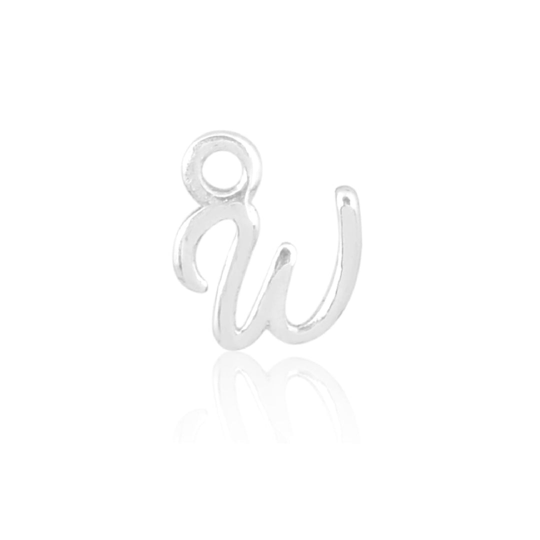 Mococo Welded Forever Silver W Initial Charm - MococoMococoPJ-9252148Welding