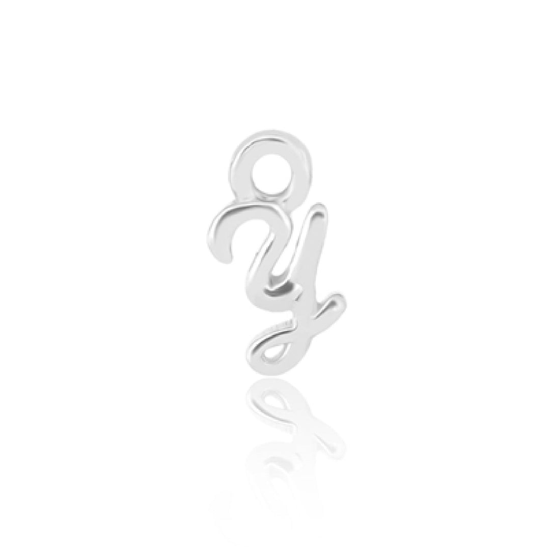Mococo Welded Forever Silver Y Initial Charm - MococoMococoPJ-9252150Welding