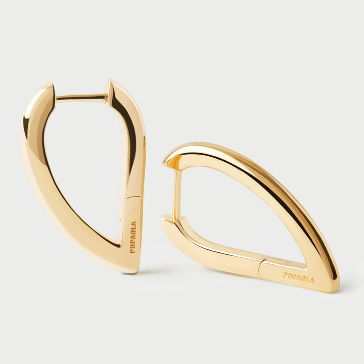 PDPAOLA Gold Plated Vento Mini Hoop Earrings - Sterling Silver 925