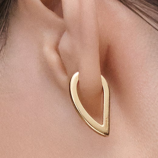 PDPAOLA Gold Plated Vento Mini Hoop Earrings - Sterling Silver 925