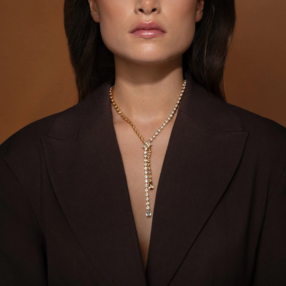 Caroline Svedbom Gold Yvette Topaz Combo Necklace