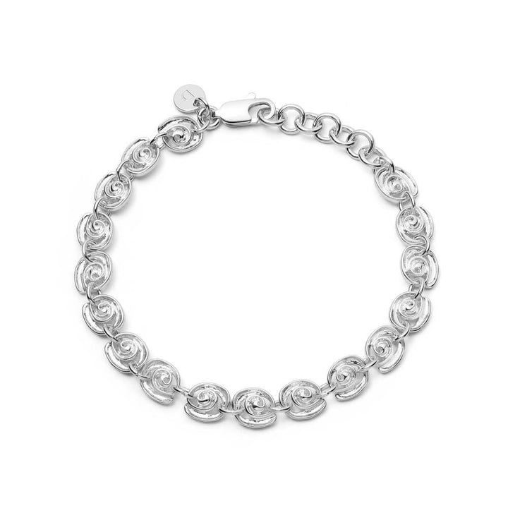 Daisy London Silver Plate Spiral Chain Bracelet