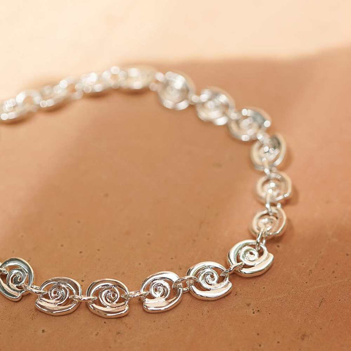 Daisy London Silver Plate Spiral Chain Bracelet Additional Image - 5
