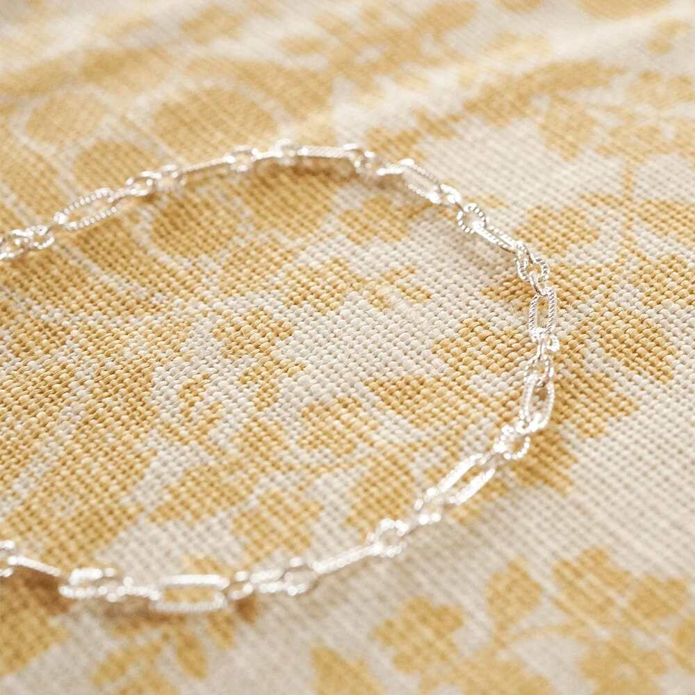 Daisy London Sterling Silver Apollo Chain Anklet Additional Image - 2
