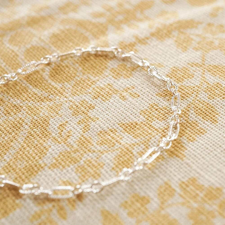 Daisy London Sterling Silver Apollo Chain Anklet Additional Image - 2