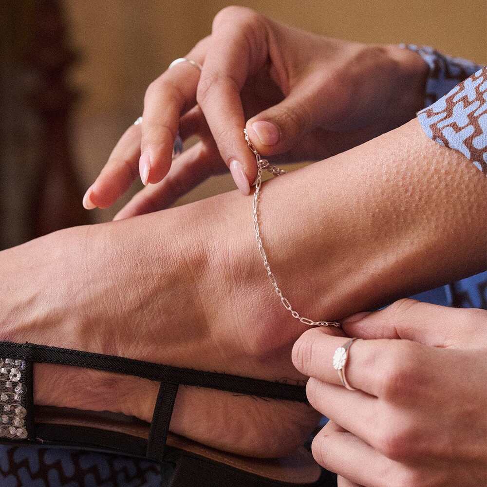 Daisy London Sterling Silver Apollo Chain Anklet Additional Image - 4