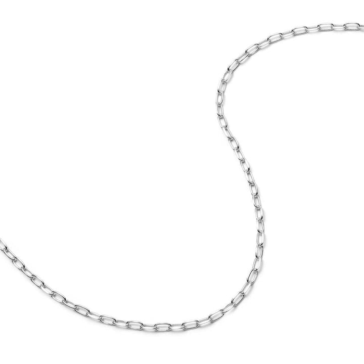 Daisy London Sterling Silver Light Paperclip Chain Necklace