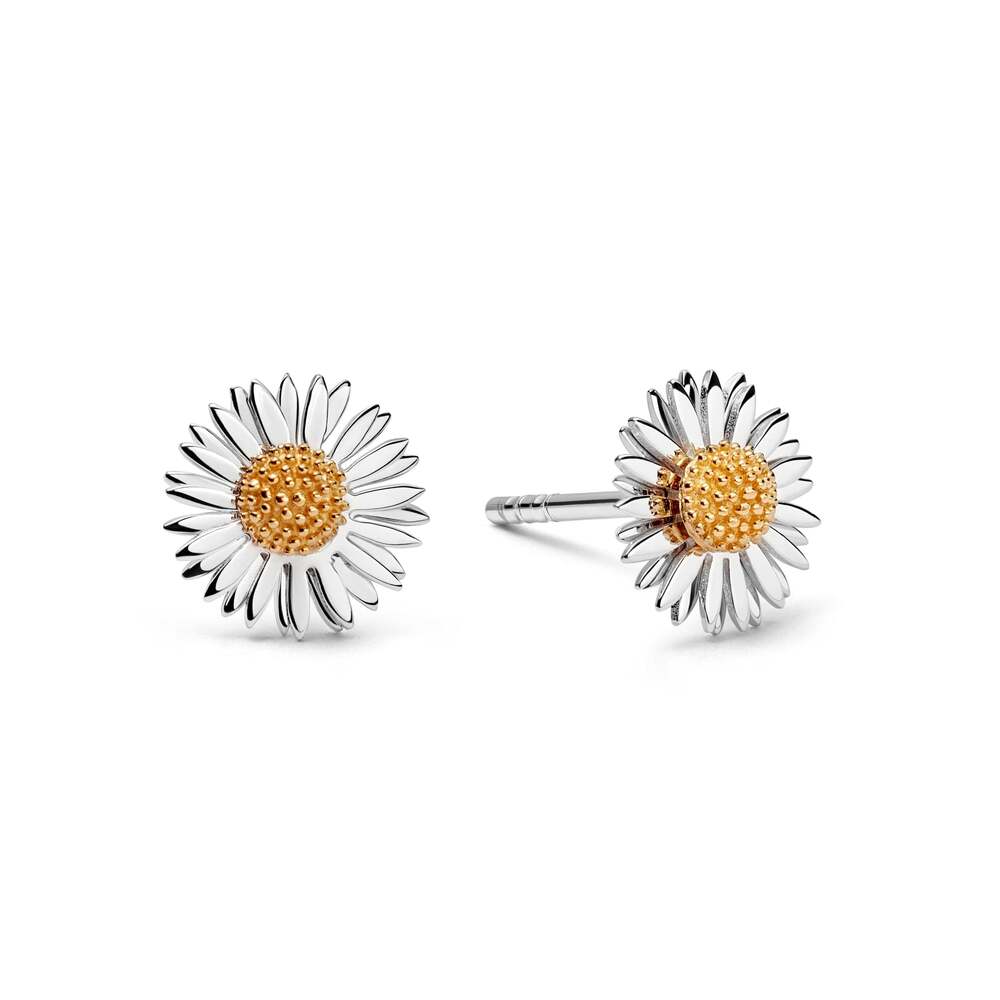 Daisy London Sterling Silver Michaelmas Daisy Stud Earrings