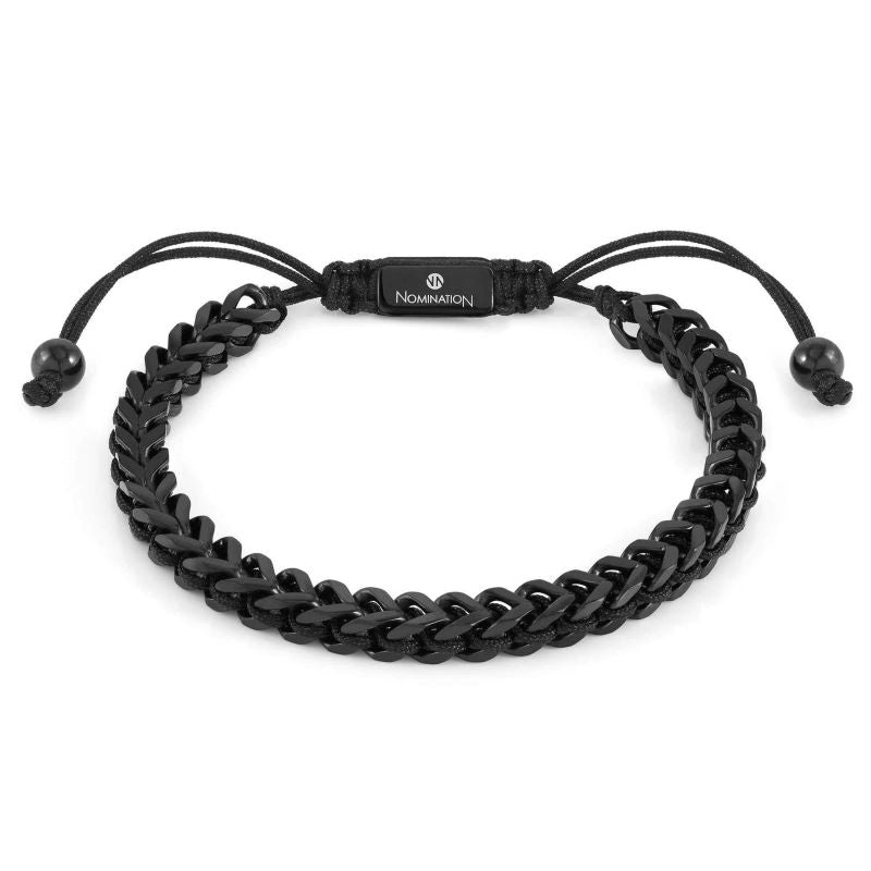 Nomination Black Fishbone Nautical Cord Bracelet - MococoNomination028937/0158033497529398Bracelets