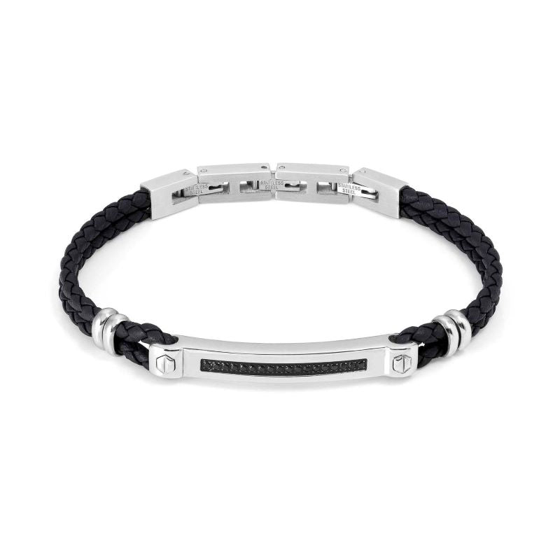 Nomination Black Manvision Leather Bracelet - MococoNomination133001/0078033497539021Bracelets