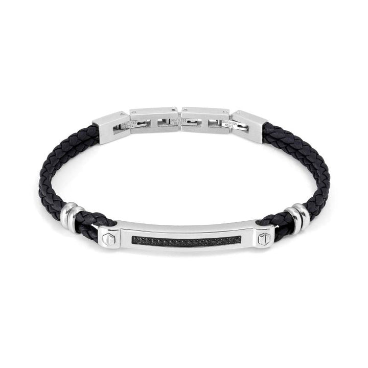 Nomination Black Manvision Leather Bracelet - MococoNomination133001/0078033497539021Bracelets