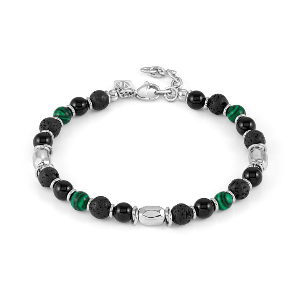 Nomination Black with Green Instinct Mixed Stones Bracelet - MococoNomination027930/0618033497545893Bracelets