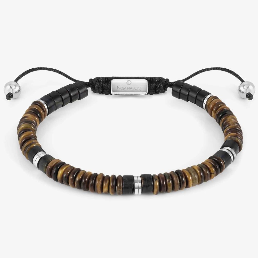Nomination Brown Instinct Jasper Tiger Eye Mens Bracelet - MococoNomination027924/0808033497530950Bracelets