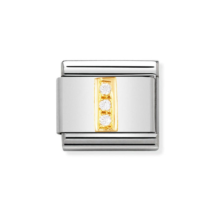 Nomination Classic 18ct Gold and Clear CZ Letter Initials A - Z Charms - MococoNomination030301/098033497017017Charms