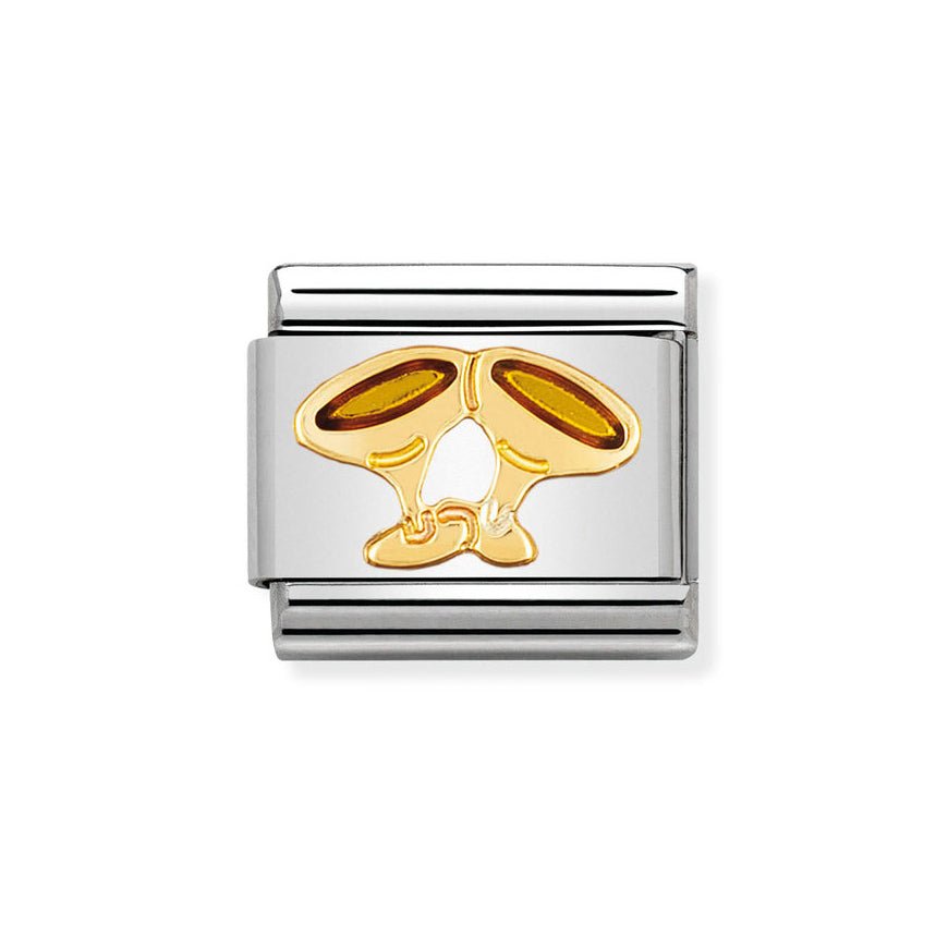 Nomination Classic 18ct Gold Champagne Glasses Charm - MococoNomination030209/248033497038692Charms and Links