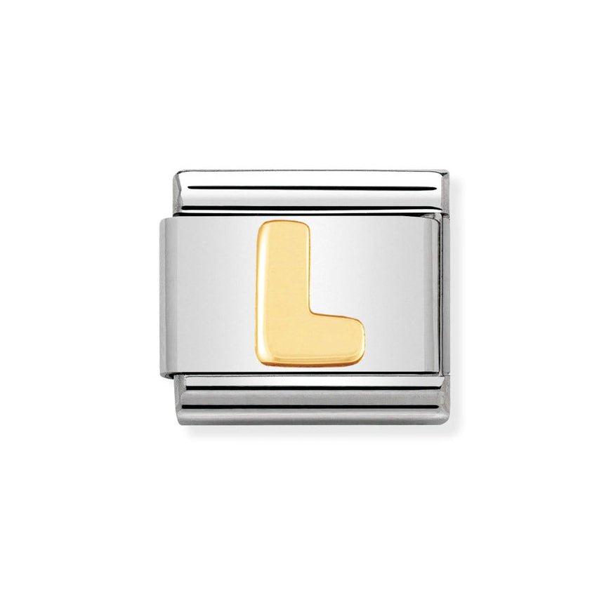 Nomination Classic 18ct Gold Plain Letter Initials A - Z Charms - MococoNomination030101/128033497010186Charms