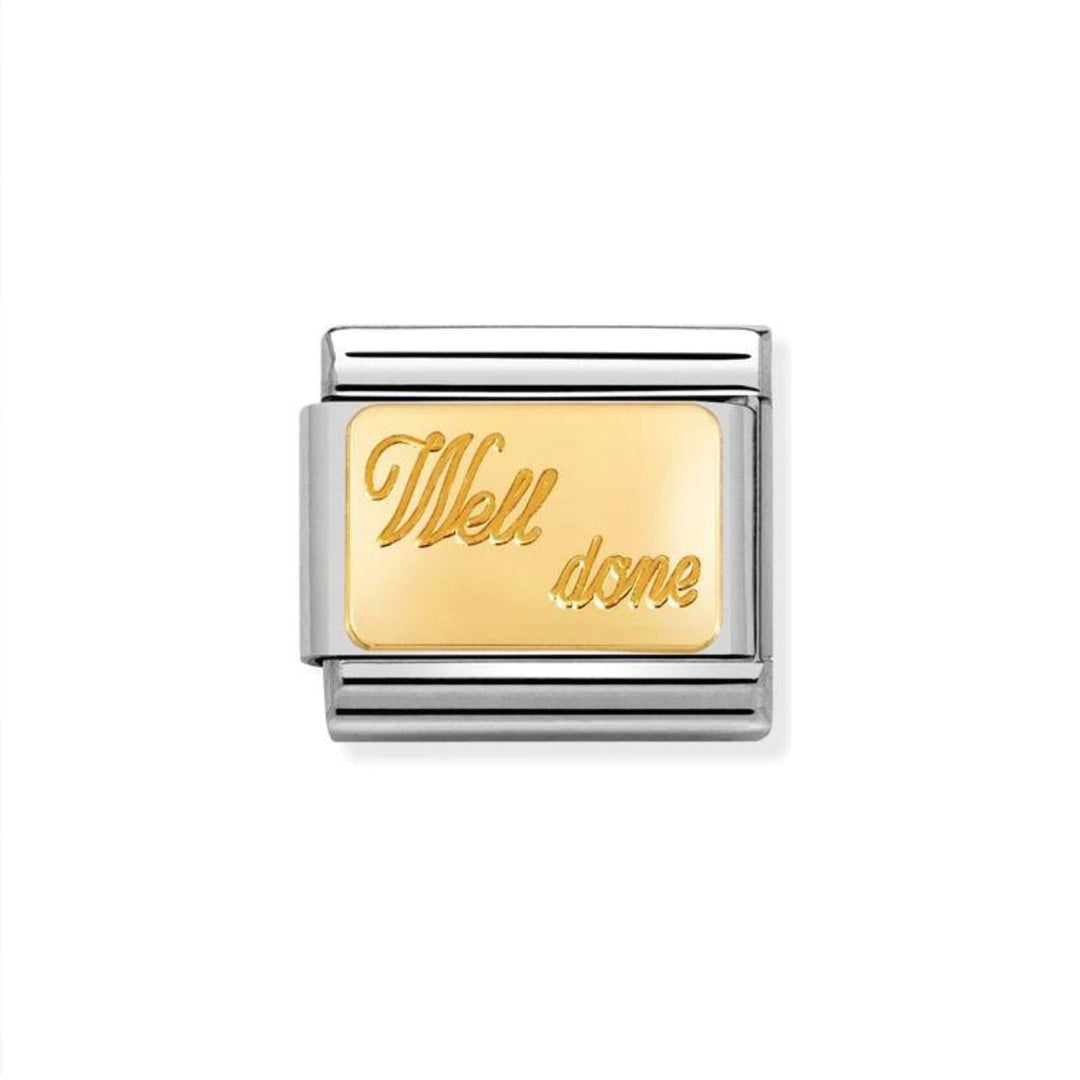 Nomination Classic 18ct Gold Well Done Charm - MococoNomination030121/278033497406408Charms and Links