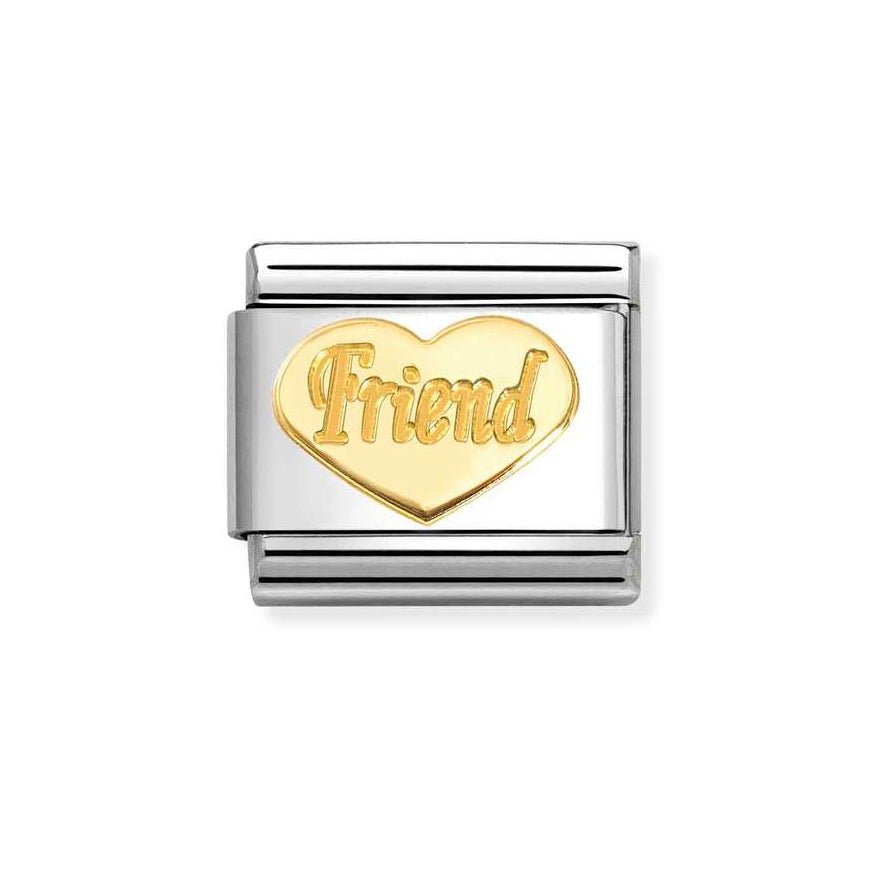 Nomination Classic 18k Gold Friend Heart Charm - MococoNomination030162/768033497543592Charms and Links
