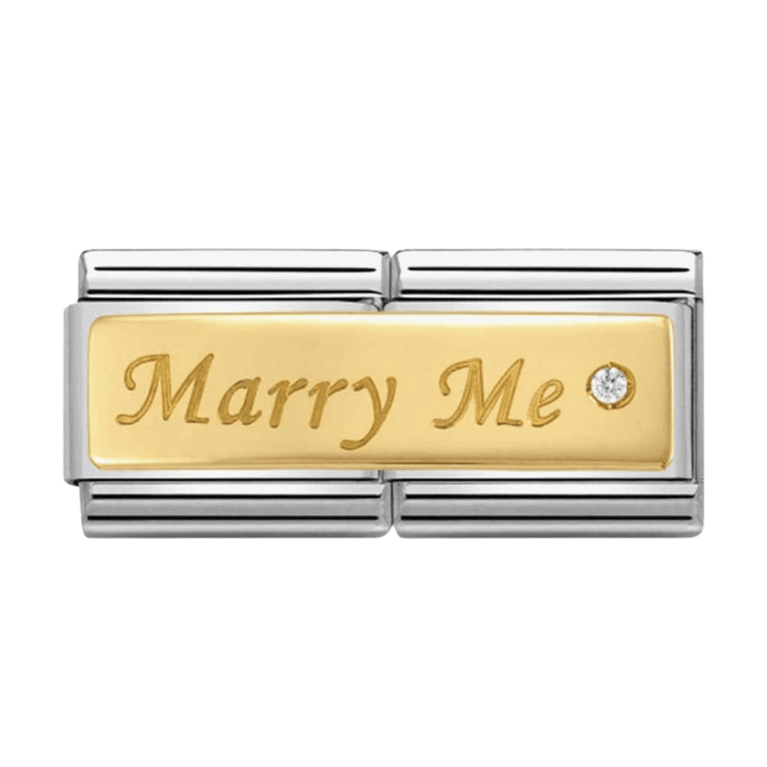 Nomination Classic 18k Gold Marry Me Double Charm - MococoNomination030730/018033497429933Charms and Links