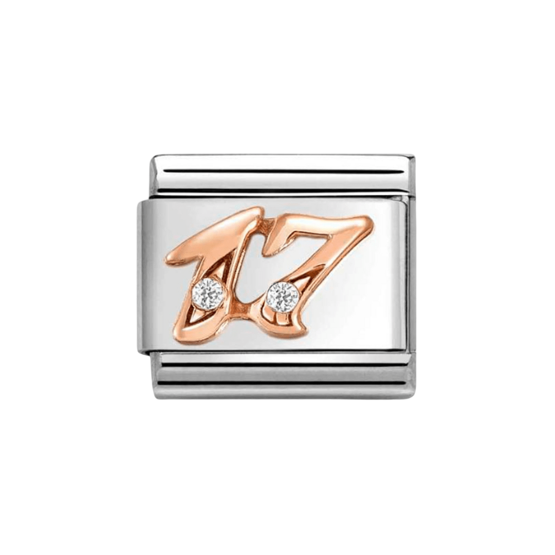 Nomination Classic 9ct Rose Gold 17 Charm - MococoNomination430315/178033497553379Charms and Links