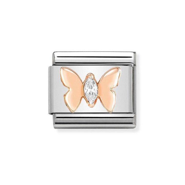 Nomination Classic 9ct Rose Gold CZ Butterfly Charm - MococoNomination430305/198033497461117Charms and Links