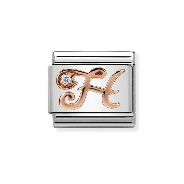 Nomination Classic 9ct Rose Gold CZ Letter Initials A - Z Charms - MococoNomination430310/088033497409249Charms