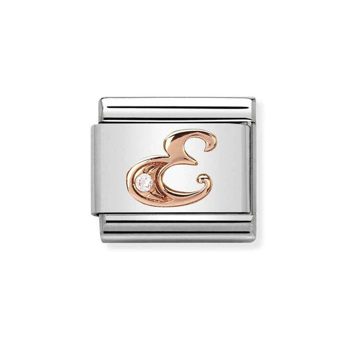 Nomination Classic 9ct Rose Gold CZ Letter Initials A - Z Charms - MococoNomination430310/058033497409218Charms