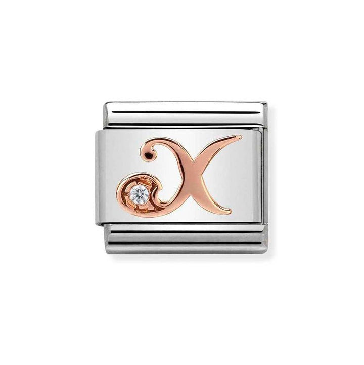 Nomination Classic 9ct Rose Gold CZ Letter Initials A - Z Charms - MococoNomination430310/248033497409409Charms