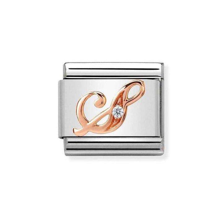 Nomination Classic 9ct Rose Gold CZ Letter Initials A - Z Charms - MococoNomination430310/198033497409355Charms