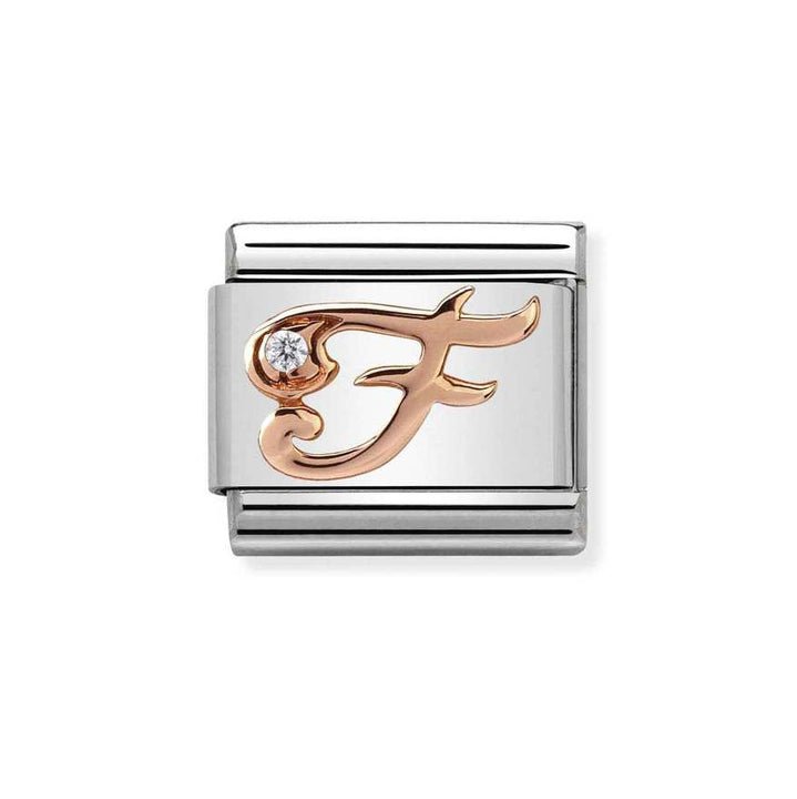 Nomination Classic 9ct Rose Gold CZ Letter Initials A - Z Charms - MococoNomination430310/068033497409225Charms