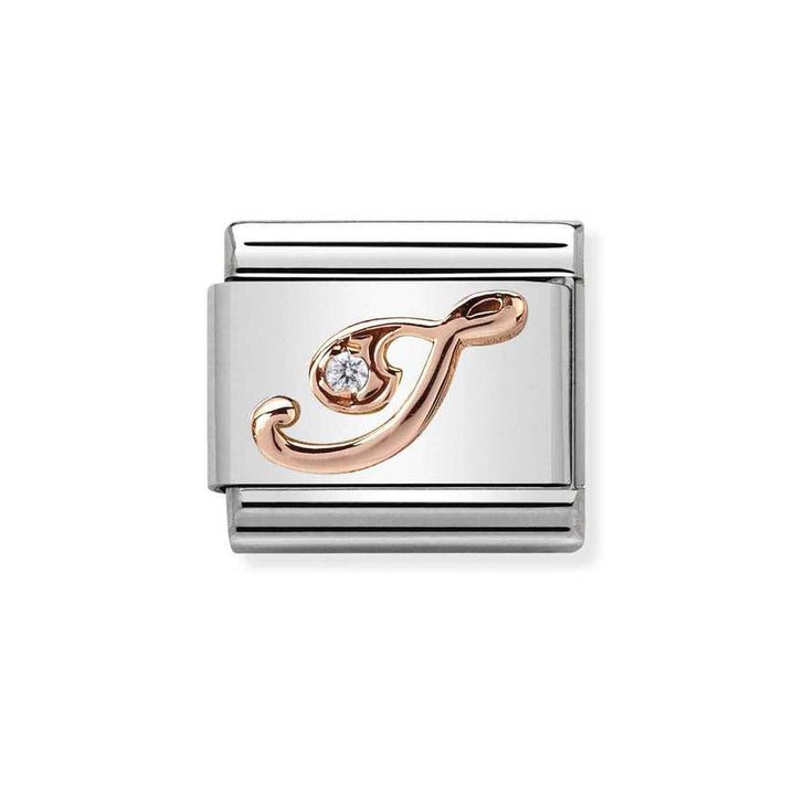 Nomination Classic 9ct Rose Gold CZ Letter Initials A - Z Charms - MococoNomination430310/098033497409256Charms