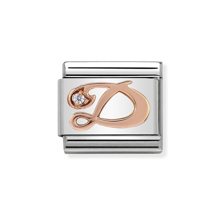 Nomination Classic 9ct Rose Gold CZ Letter Initials A - Z Charms - MococoNomination430310/048033497409201Charms