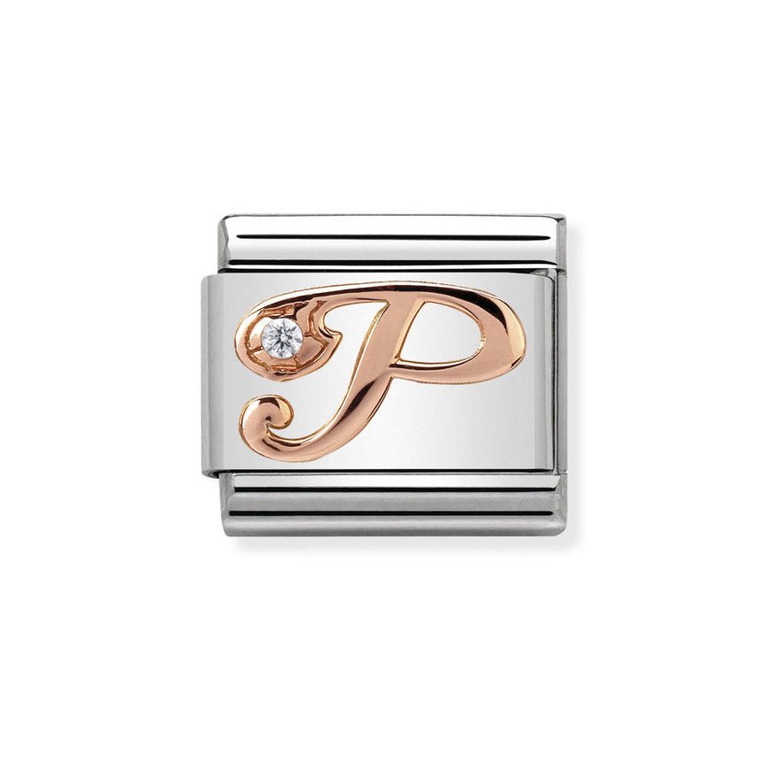 Nomination Classic 9ct Rose Gold CZ Letter Initials A - Z Charms - MococoNomination430310/168033497409324Charms