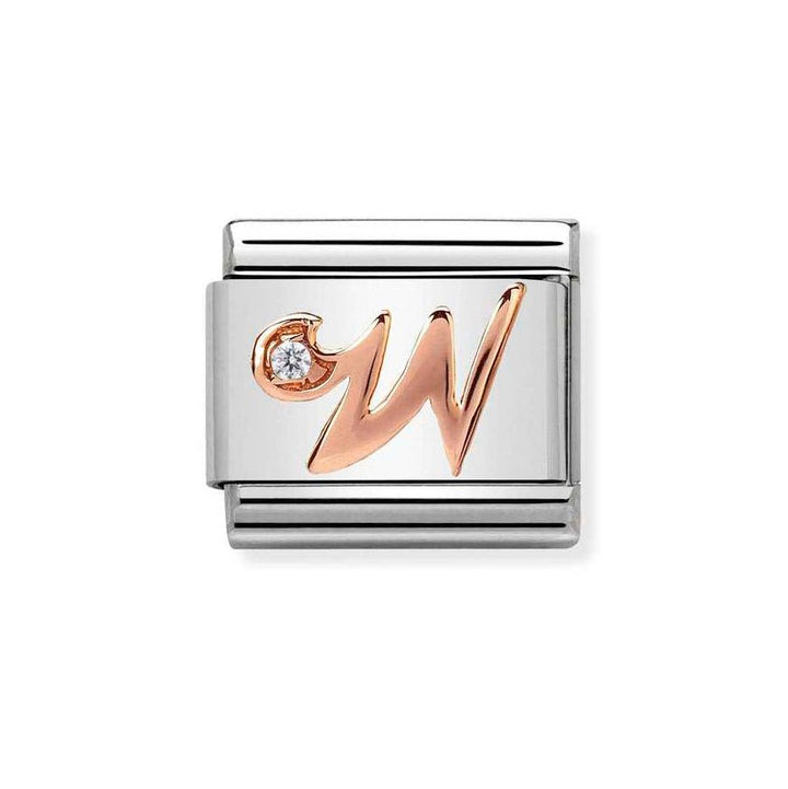 Nomination Classic 9ct Rose Gold CZ Letter Initials A - Z Charms - MococoNomination430310/238033497409393Charms