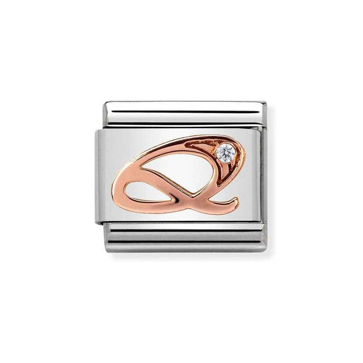 Nomination Classic 9ct Rose Gold CZ Letter Initials A - Z Charms - MococoNomination430310/178033497409331Charms