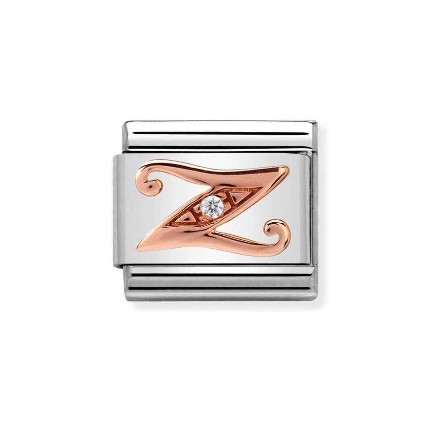 Nomination Classic 9ct Rose Gold CZ Letter Initials A - Z Charms - MococoNomination430310/268033497409423Charms
