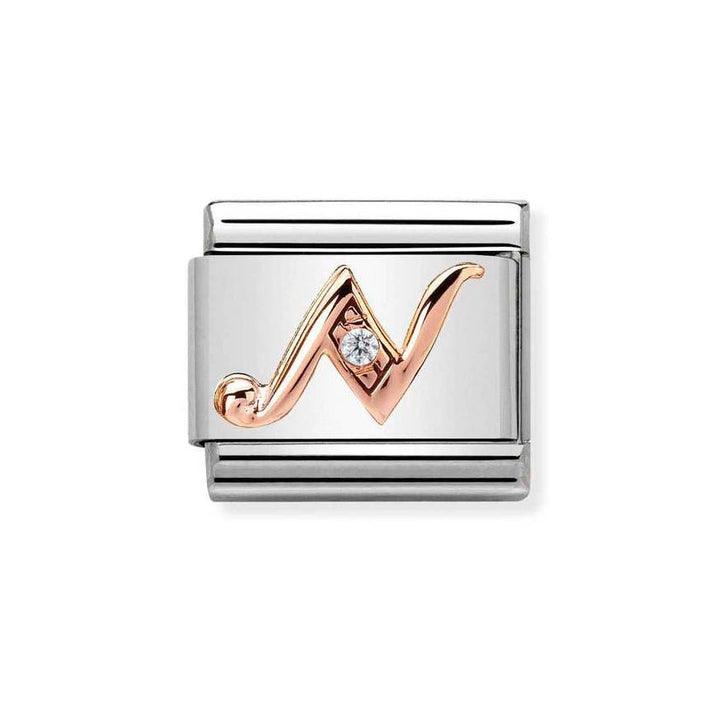 Nomination Classic 9ct Rose Gold CZ Letter Initials A - Z Charms - MococoNomination430310/148033497409300Charms