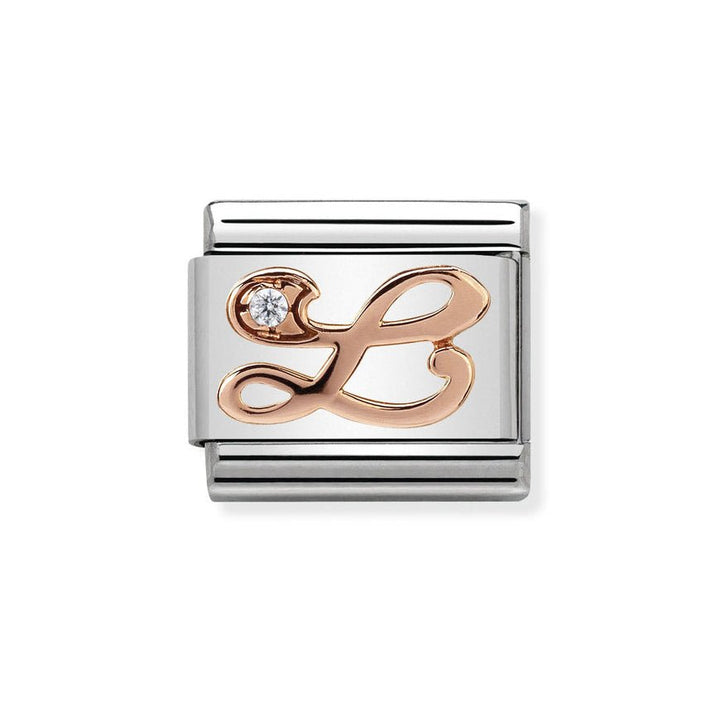 Nomination Classic 9ct Rose Gold CZ Letter Initials A - Z Charms - MococoNomination430310/128033497409287Charms
