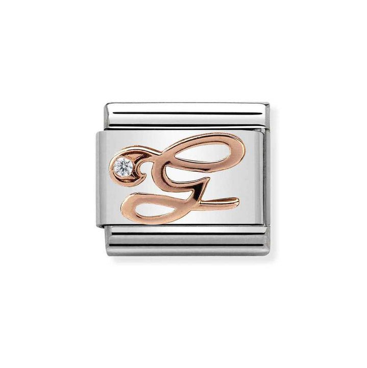 Nomination Classic 9ct Rose Gold CZ Letter Initials A - Z Charms - MococoNomination430310/078033497409232Charms