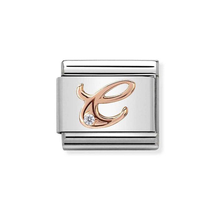 Nomination Classic 9ct Rose Gold CZ Letter Initials A - Z Charms - MococoNomination430310/038033497409195Charms