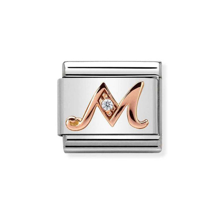 Nomination Classic 9ct Rose Gold CZ Letter Initials A - Z Charms - MococoNomination430310/138033497409294Charms