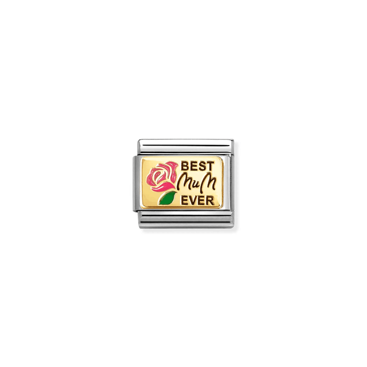 Nomination Classic Gold Best Mum Ever Charm - MococoNomination030289/148033497565532Charms and Links