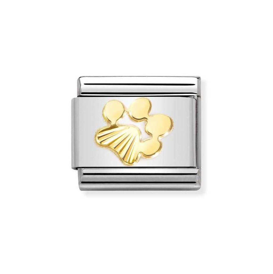 Nomination Classic Gold Diamond Etched Paw Print Charm - MococoNomination030149/448033497528964Charms and Links