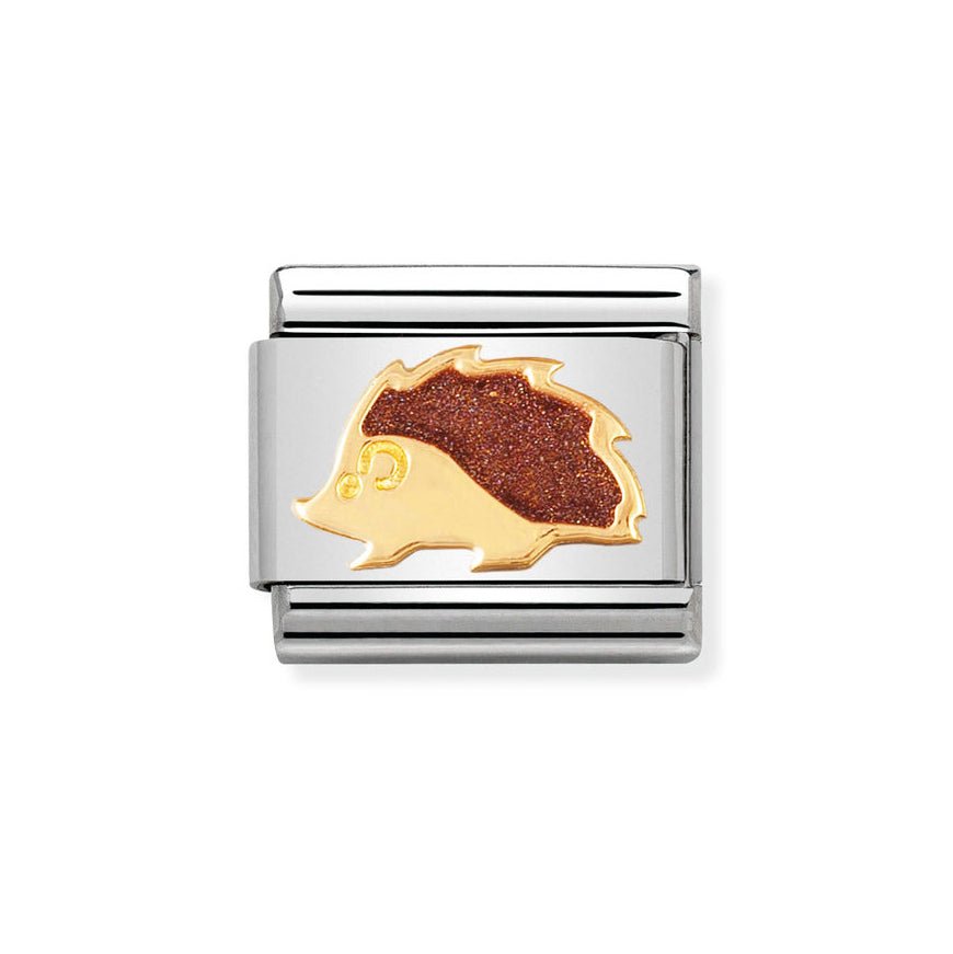 Nomination Classic Gold Hedgehog Charm - MococoNomination030212/418033497038425Charms and Links