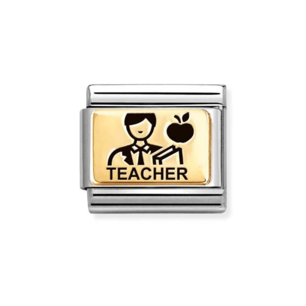 Nomination Classic Gold Male Teacher Charm - MococoNomination030166/518033497549129Charms