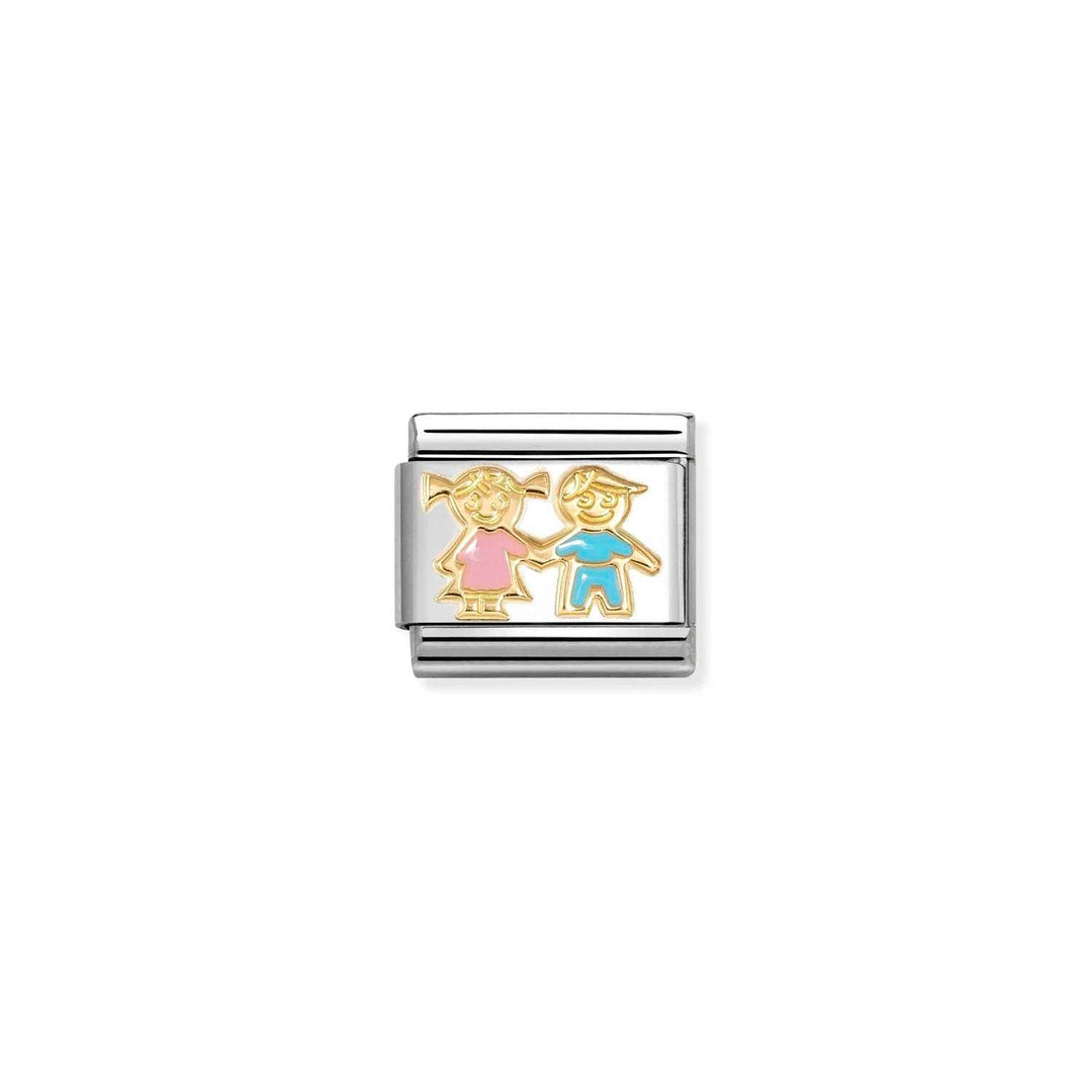 Nomination Classic Gold Sister and Brother Charm - MococoNomination030272/928033497553089Charms and Links