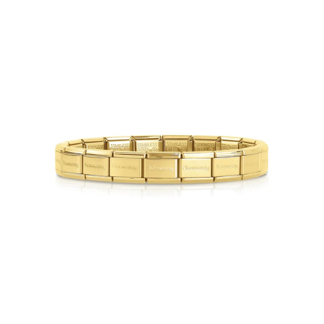 Nomination Classic Plain Gold Plated Starter Bracelet Links - MococoNominationBracelets
