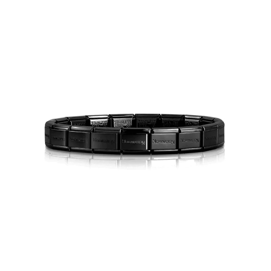 Nomination Classic Plain Gunmetal Black Starter Bracelet Links - MococoNominationBracelets