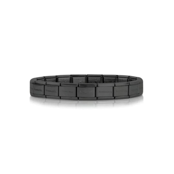 Nomination Classic Plain Matt Black Starter Bracelet Links - MococoNominationBracelets