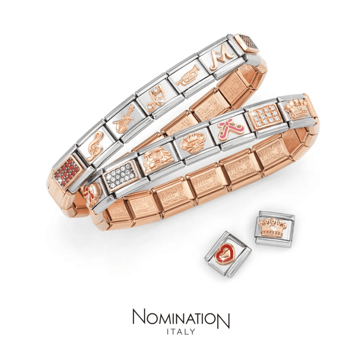 Nomination Classic Plain Rose Gold Plated Starter Bracelet Links - MococoNominationBracelets